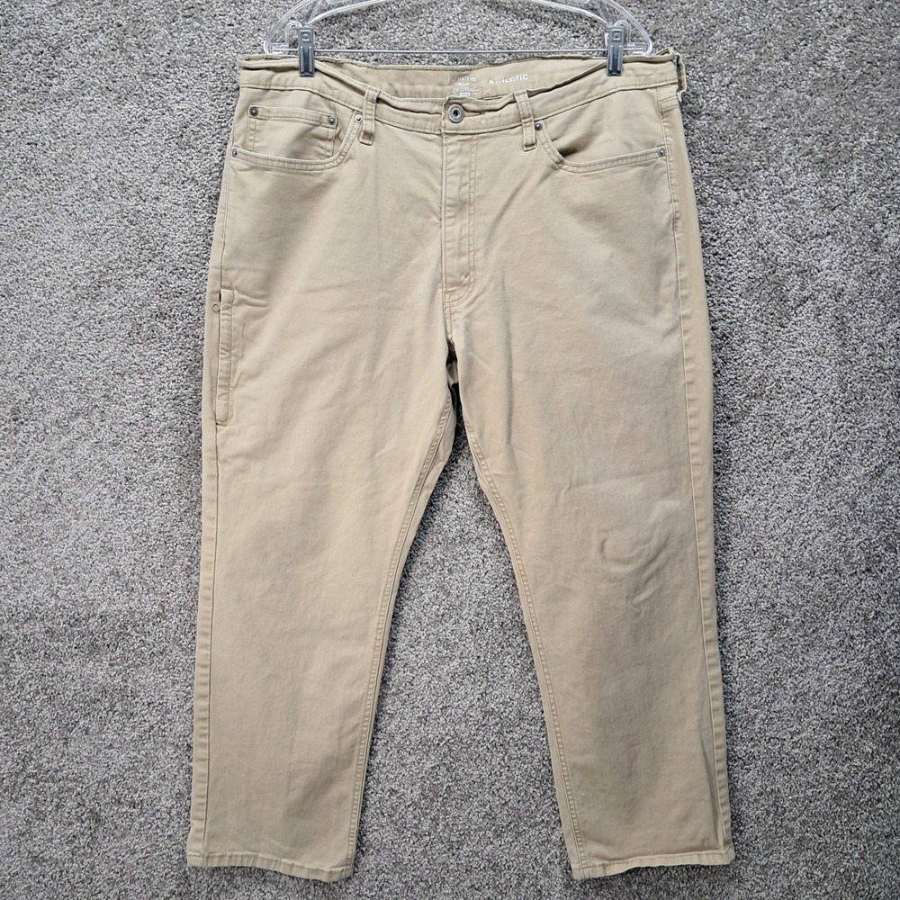 Signature Levi‎ Strauss Gold Athletic Fit Khaki Pants Mens 38x30 Tan 28689-0000